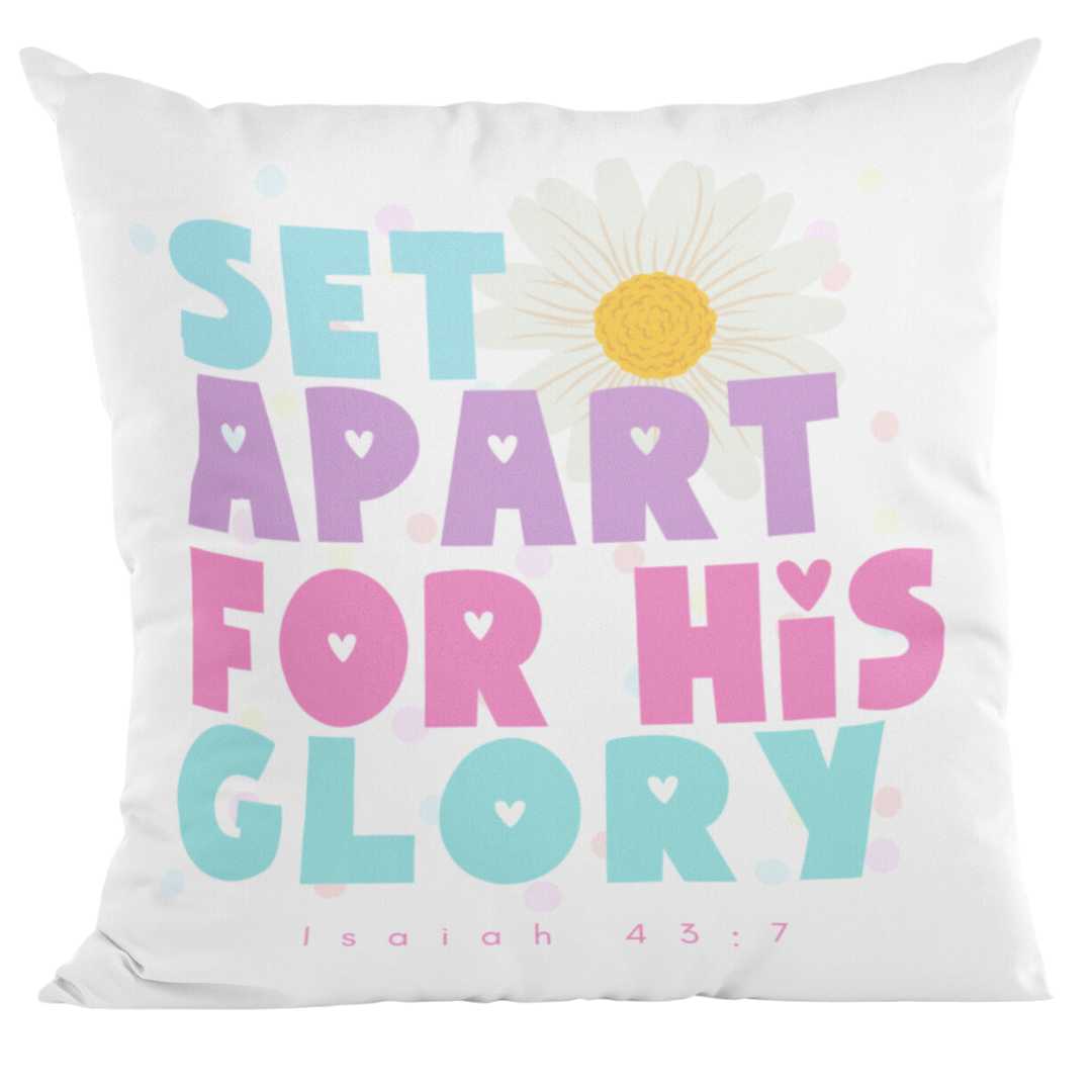 Set apart for His glory Decorative Pillow
