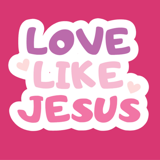 Amor como Jesús Pegatina