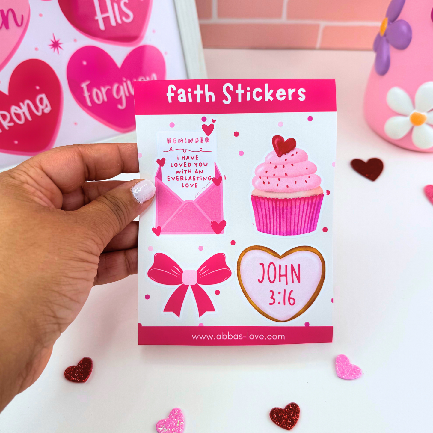 Faith Sticker Sheet Lovely Theme