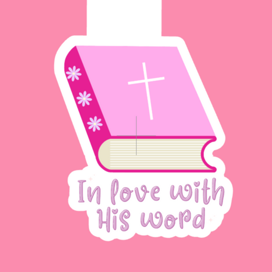 In Love With His Word Magnetic Bookmark