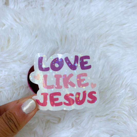 Amor como Jesús Pegatina