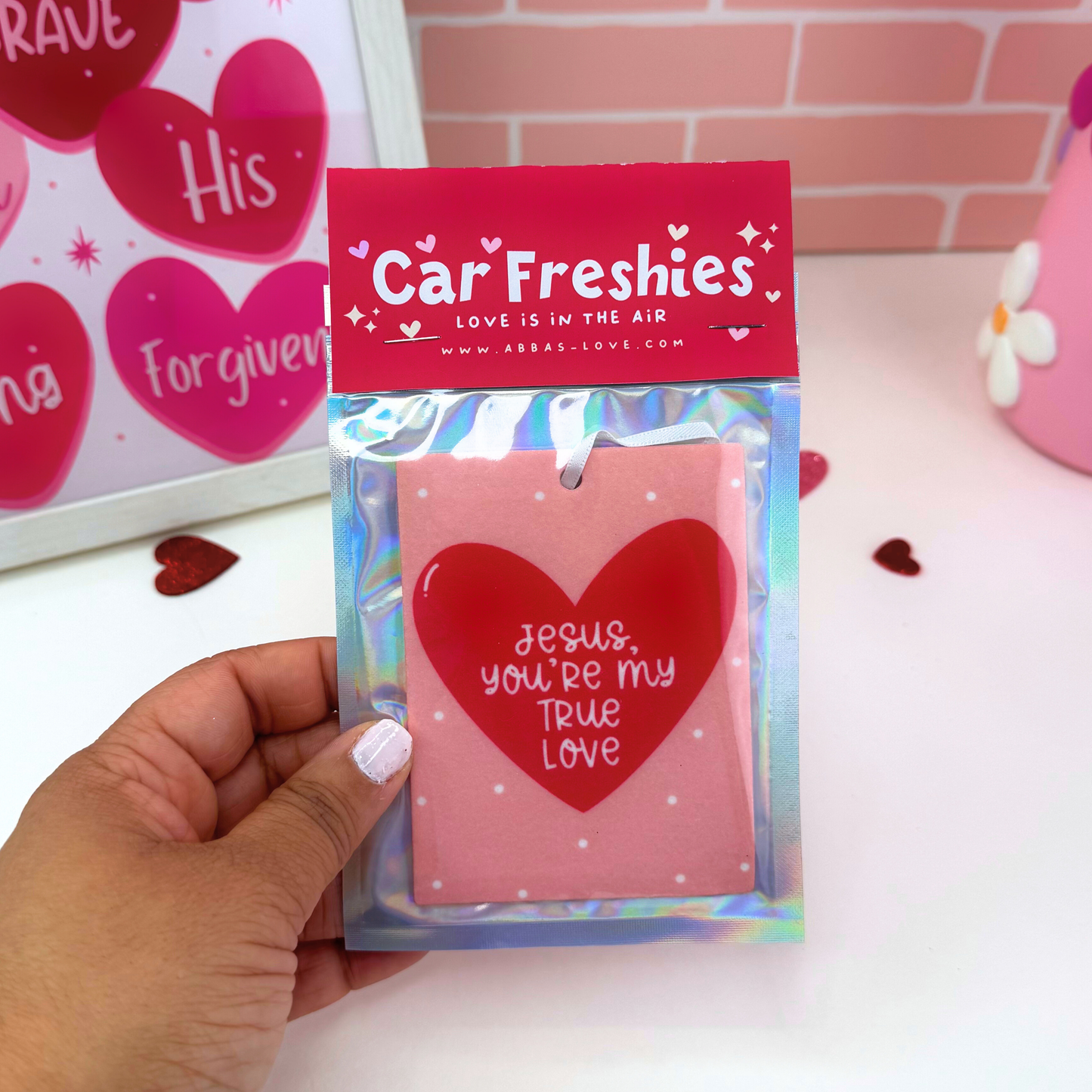 Christian Valentine's Theme Car Freshies (Set or Individual)