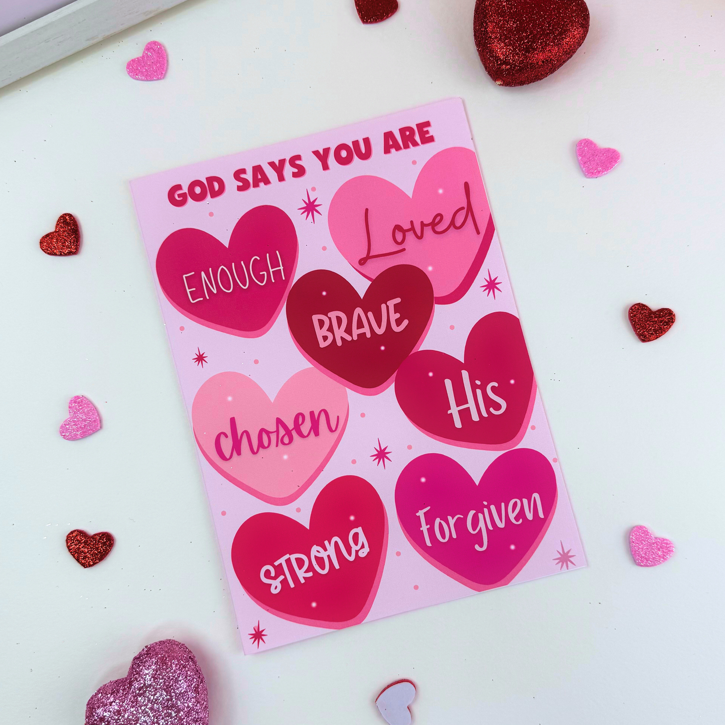 God Says You are 5"x7" Greeting Card