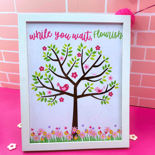 While You Wait, Flourish Art Print