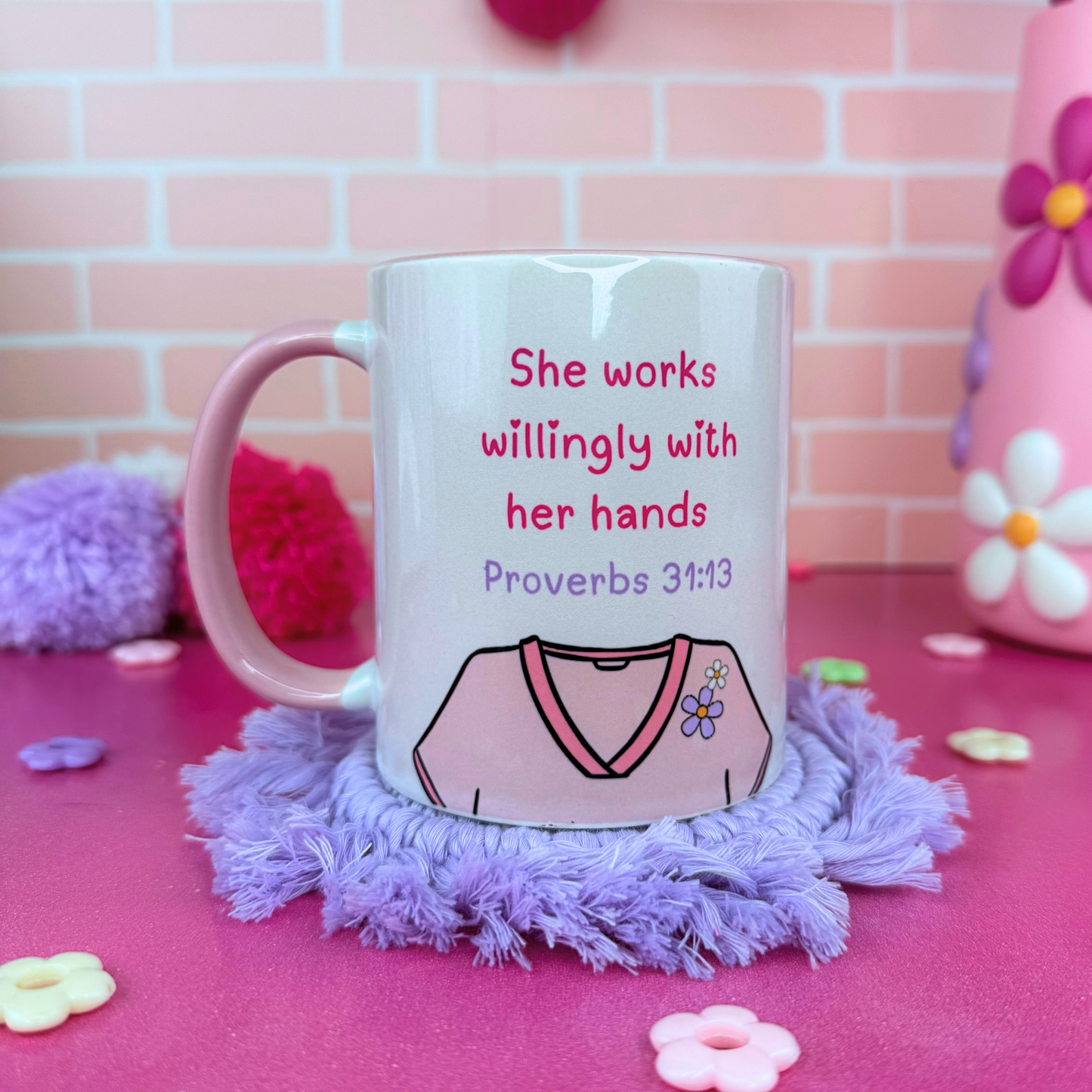 Proverbs 31:13 Nurse Theme 11 oz. Mug