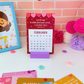 Colorful Desk Calendar with Bible Verse 2025