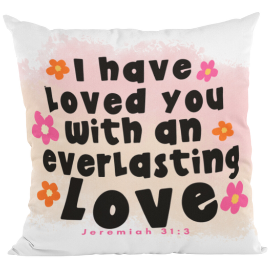 Jeremiah 31:3 Decorative Pillow
