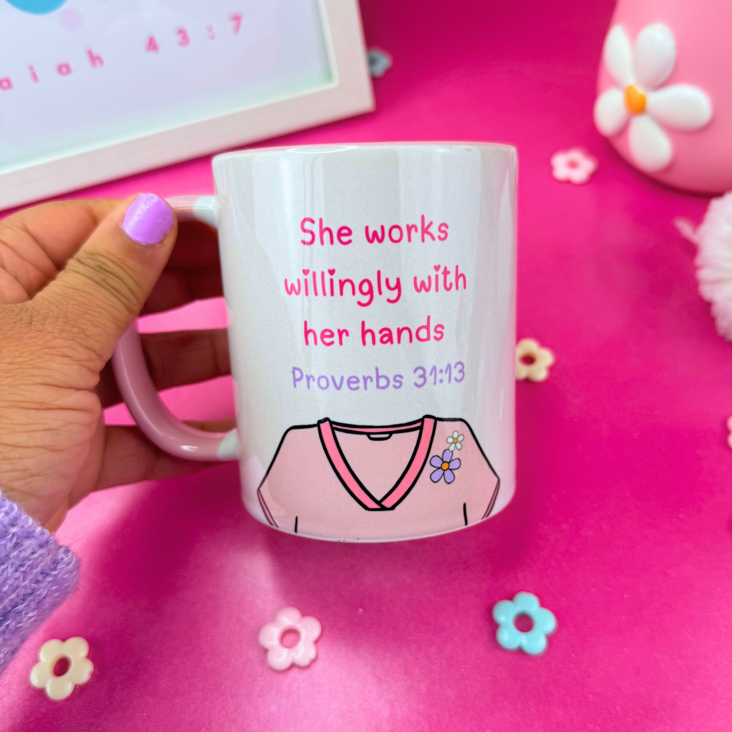 Proverbs 31:13 Nurse Theme 11 oz. Mug