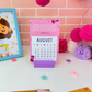 Colorful Desk Calendar with Bible Verse 2025