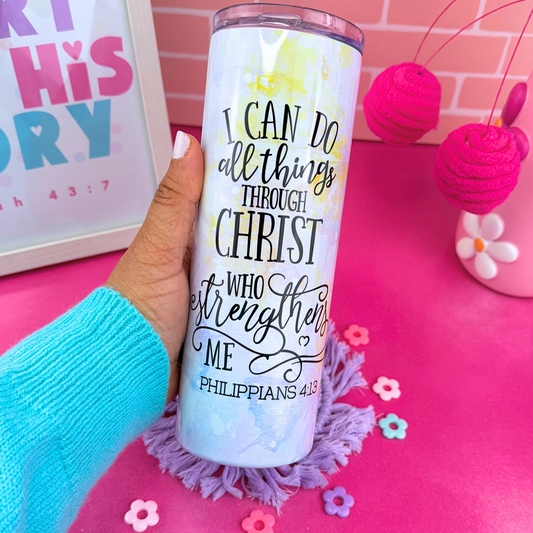 Philippians 4:13 Tumbler 20 Oz.