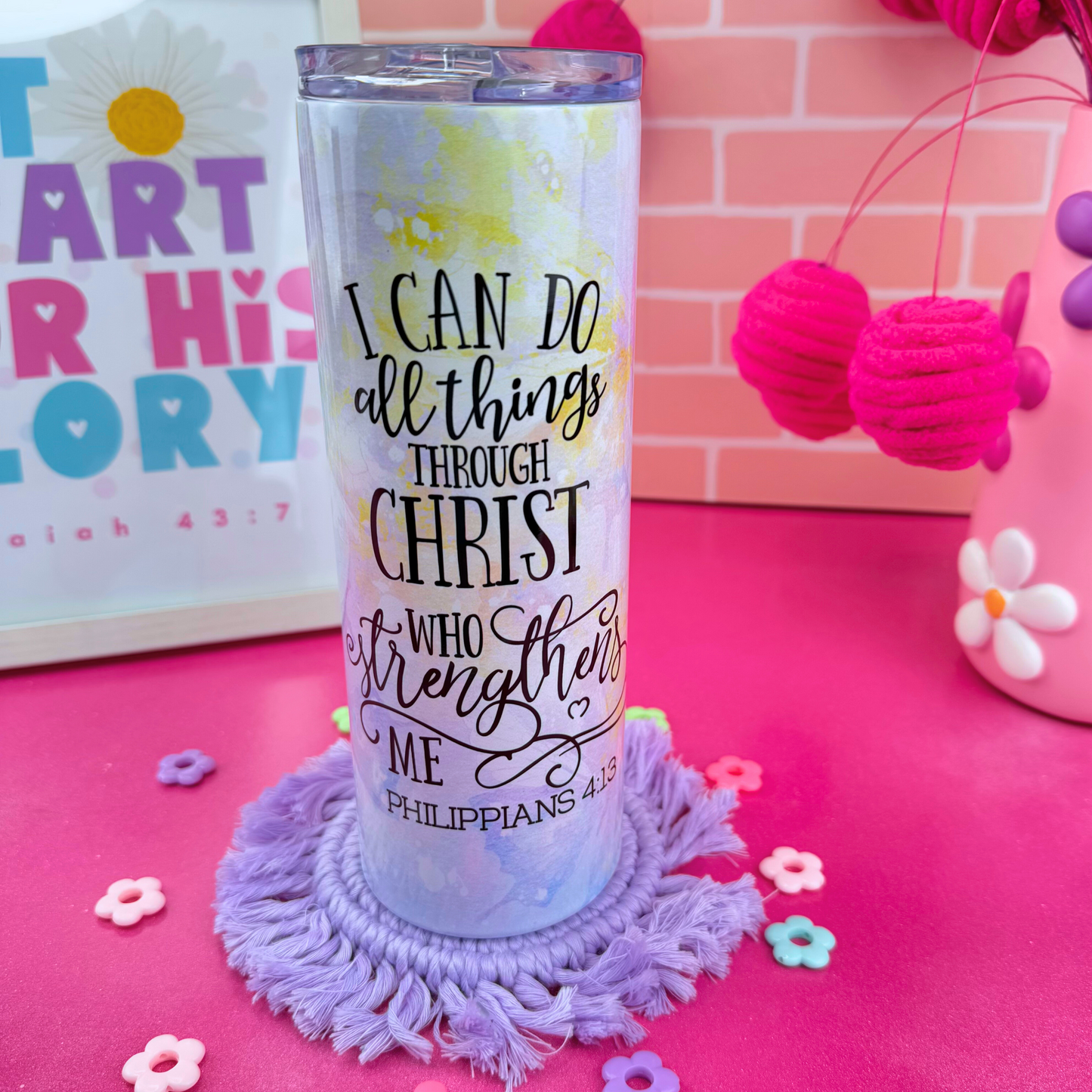 Philippians 4:13 Tumbler 20 Oz.