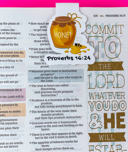 Proverbs 16:24 Magnetic Bookmark