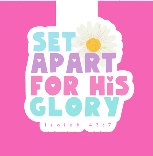 Set apart for His glory Magnetic Bookmark
