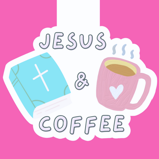 Marcapáginas magnético Jesús y Café
